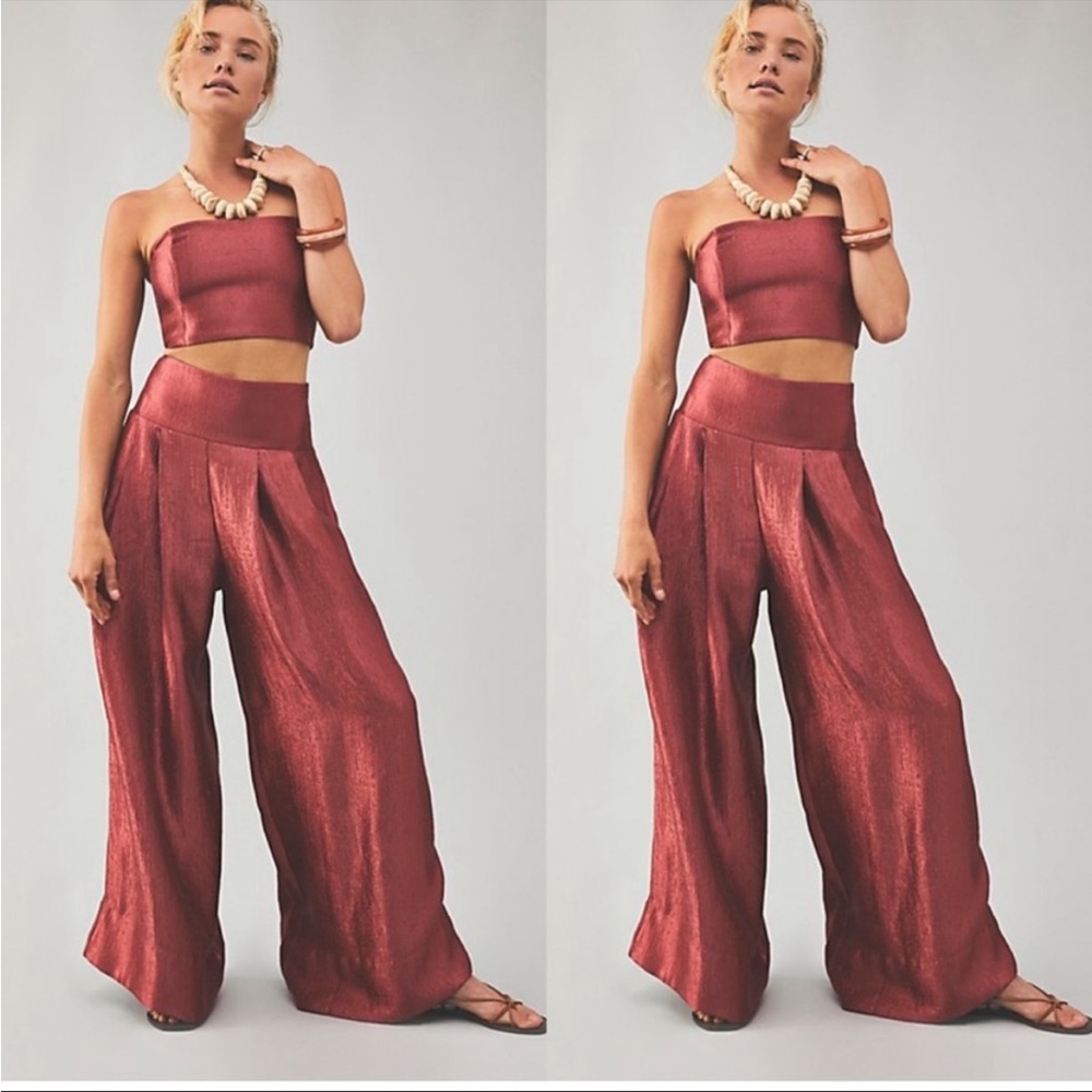 Free People Evelyn Wide Leg Pants Size Small